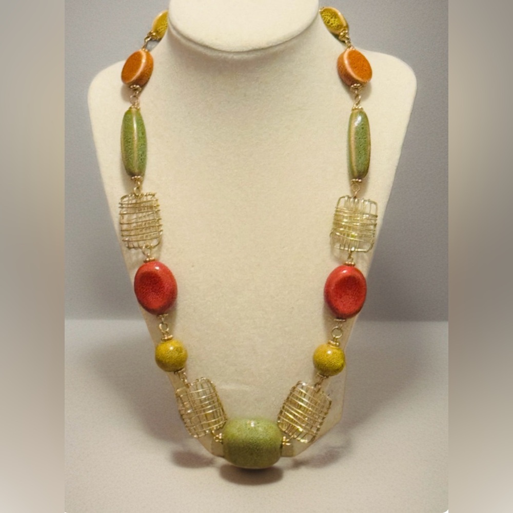 0133 Multicolor Beaded Necklace